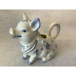 Country Friends Pig Creamer/Pitcher By Hallie Gree